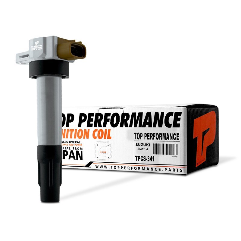คอยล์จุดระเบิด SUZUKI SWIFT 1.2 / ERTIGA / CIAZ / K12B ตรงรุ่น 100% – TPCS-341 – TOP PERFORMANCE JAPAN – คอยล์หัวเทียน คอยล์ไฟ ซูซูกิ สวิฟ เออติก้า เซียส 33400-51K60 / 33400-51K20 / 33400-51K40