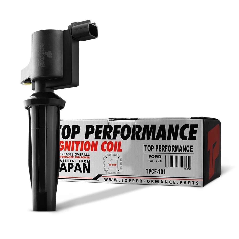 คอยล์จุดระเบิด FORD FOCUS 1.8 & 2.0 / ESCAPE / RANGER 2.5 / MAZDA 3 2.0 / TRIBUTE / L4 AODA – TPCF-101 – TOP PERFORMANCE JAPAN – คอยล์หัวเทียน คอยล์ไฟ ฟอร์ด โฟกัส เรนเจอร์ เอสเคป มาสด้า สาม ทริบิวต์ 4M5G-12A366-BC / 4M5G-12A366-BB