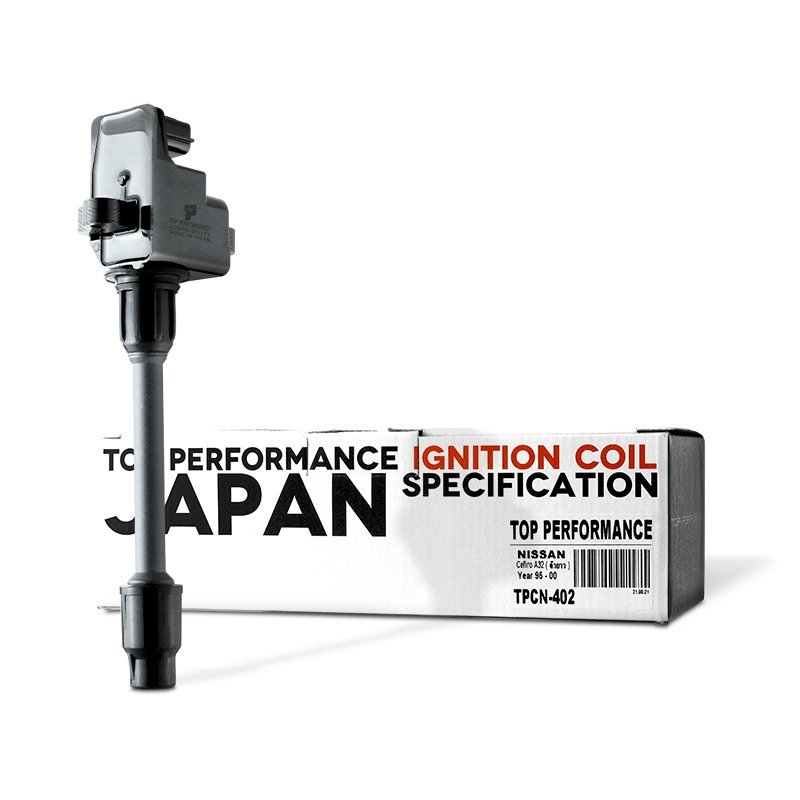 คอยล์จุดระเบิด NISSAN CEFIRO A32 ตัวยาว VQ20DE ตรงรุ่น 100% – TPCN-402 – TOP PERFORMANCE JAPAN – คอยล์หัวเทียน คอย์ไฟ นิสสัน เซฟิโร่ 22448-31U11