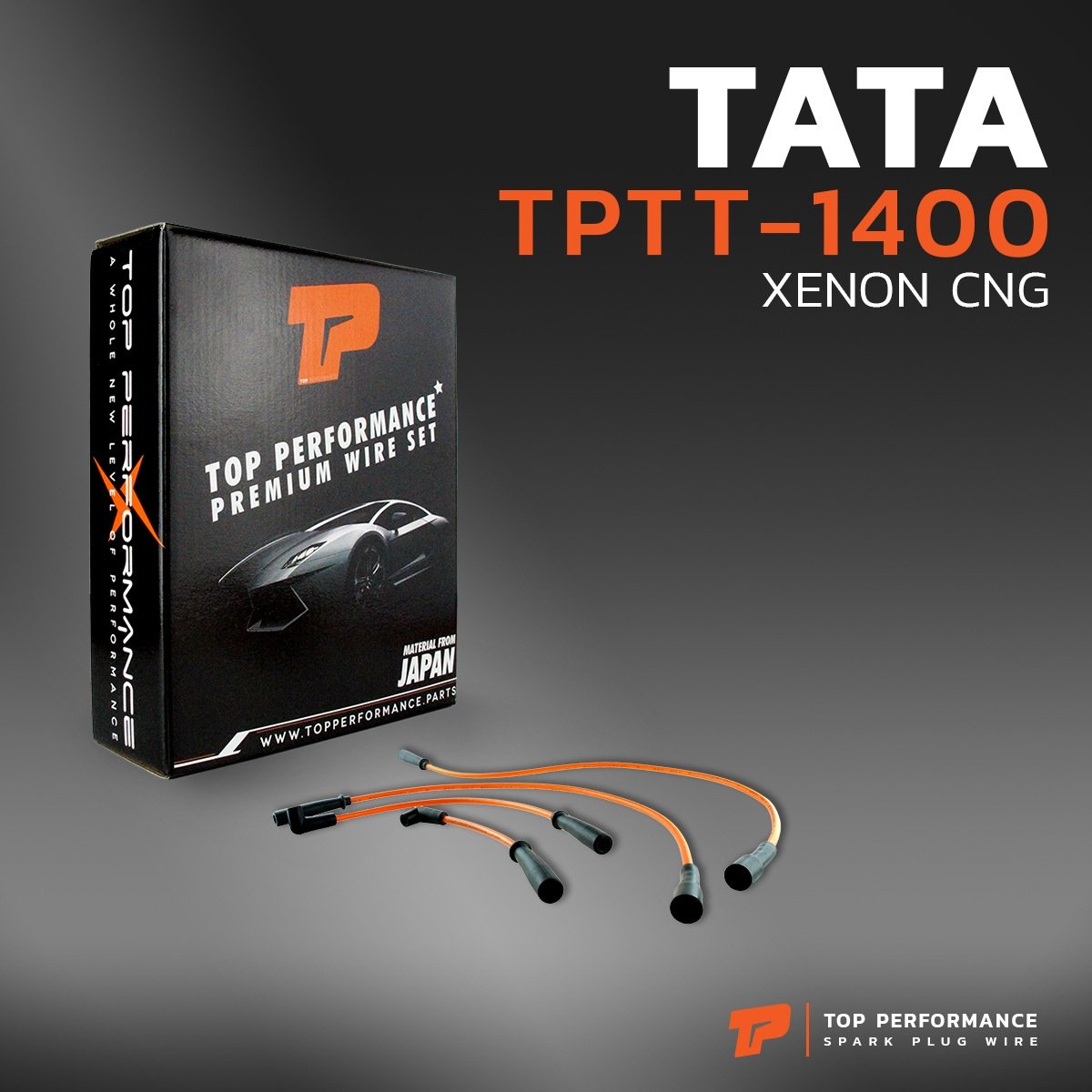 สายหัวเทียน TATA – XENON CNG ตรงรุ่น – รหัส TPTT-1400 – TOP PERFORMANCE MADE IN JAPAN