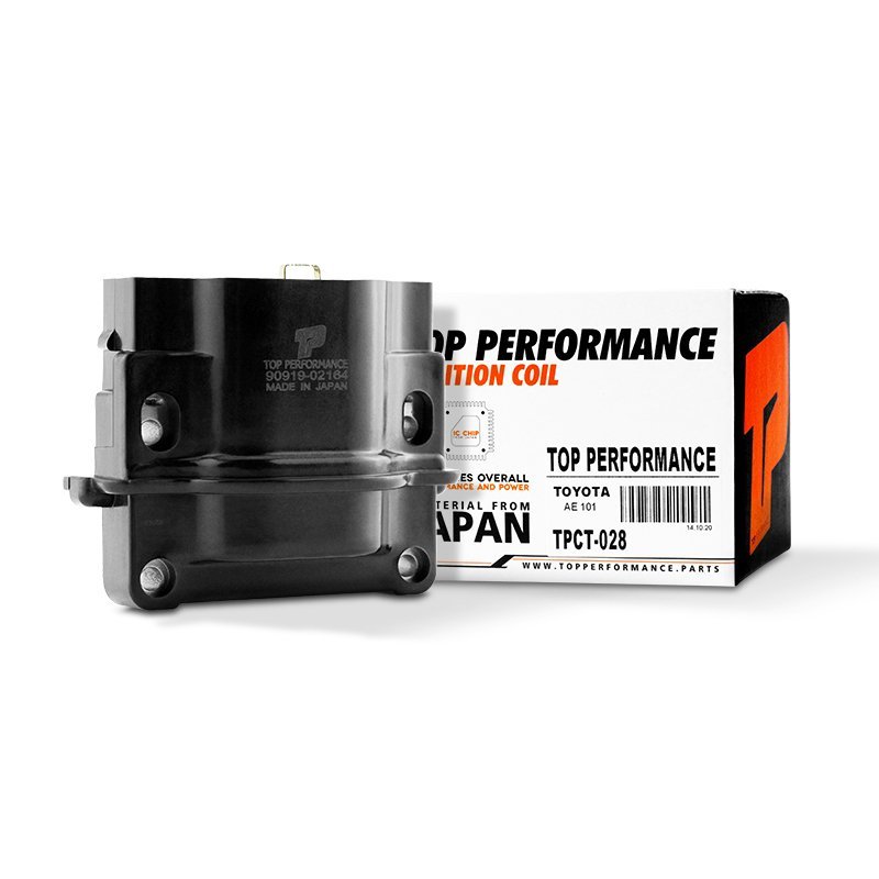 คอยล์จุดระเบิด TOYOTA AE 100 / AE 101 / 4AFE / 5AFE / ST191 – TPCT-028 – TOP PERFORMANCE JAPAN – คอยล์หัวเทียน สามห่วง