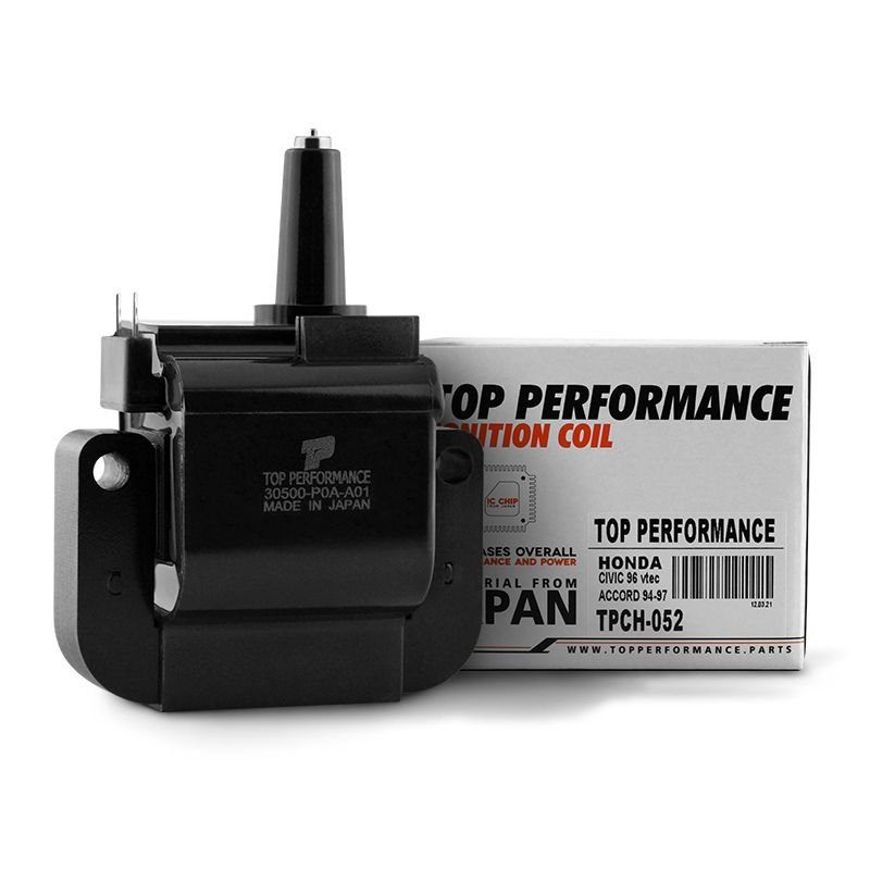 คอยล์จุดระเบิด HONDA CIVIC ตาโต VTEC / ACCORD 2.3 G4 G5 / D16Y ตรงรุ่น 100% – TPCH-052 – TOP PERFORMANCE MADE IN JAPAN – คอยล์หัวเทียน คอยล์ไฟ คอยล์จานจ่าย ฮอนด้า ซีวิค แอคคอร์ด 30500-POA-A01