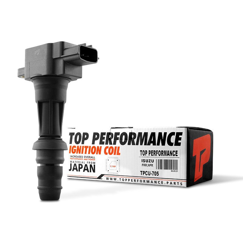 คอยล์จุดระเบิด ISUZU – FTR / FRR / NPR / GXZ / FVM / 6HF ตรงรุ่น 100% – TPCU-705 – TOP PERFORMANCE JAPAN คอยล์หัวเทียน คอยล์ไฟ อีซูซุ หกล้อ สิบล้อ รถบรรทุก 8-98089596-0