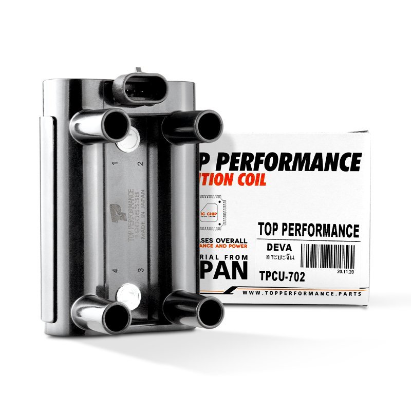 คอยล์จุดระเบิด DEVA DFM / DFSK / JOYLONG / FOTON ตรงรุ่น 100% – TPCU-702 – TOP PERFORMANCE JAPAN – คอยล์หัวเทียน คอยล์ไฟ คอยล์จานจ่าย เดว่า จอยลอง โฟตอน 19005338