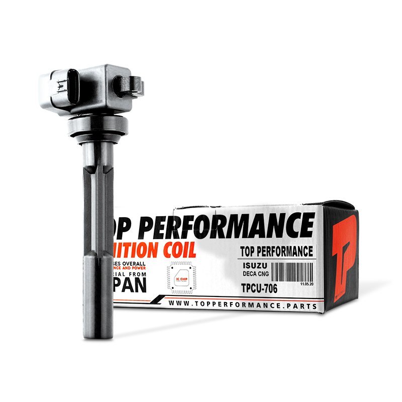 คอยล์จุดระเบิด ISUZU DECA CNG NKR 4HF1 ตรงรุ่น 100% – TPCU-706 – TOP PERFORMANCE MADE IN JAPAN – คอยล์หัวเทียน คอยล์ไฟ อีซูซุ เดก้า สิบล้อ หกล้อ รถบรรทุก 8-9709684-0