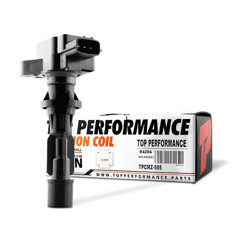 คอยล์จุดระเบิด MAZDA 3 / MX 5 / FORD ESCAPE 2.3 ตรงรุ่น 100% – TOP PERFORMANCE JAPAN – TPCMZ-505 – คอยล์หัวเทียน มาสด้า สาม ฟอร์ด เอสเคป L3G2-18-100A / L3G2-18-100B