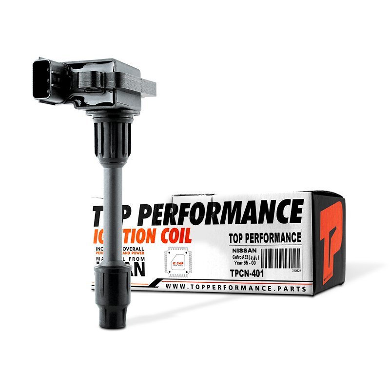 คอยล์จุดระเบิด NISSAN CEFIRO A32 ตัวสั้น VQ30DE ตรงรุ่น 100% – TPCN-401 – TOP PERFORMANCE JAPAN – คอยล์หัวเทียน คอย์ไฟ นิสสัน เซฟิโร่ 22448-31U16