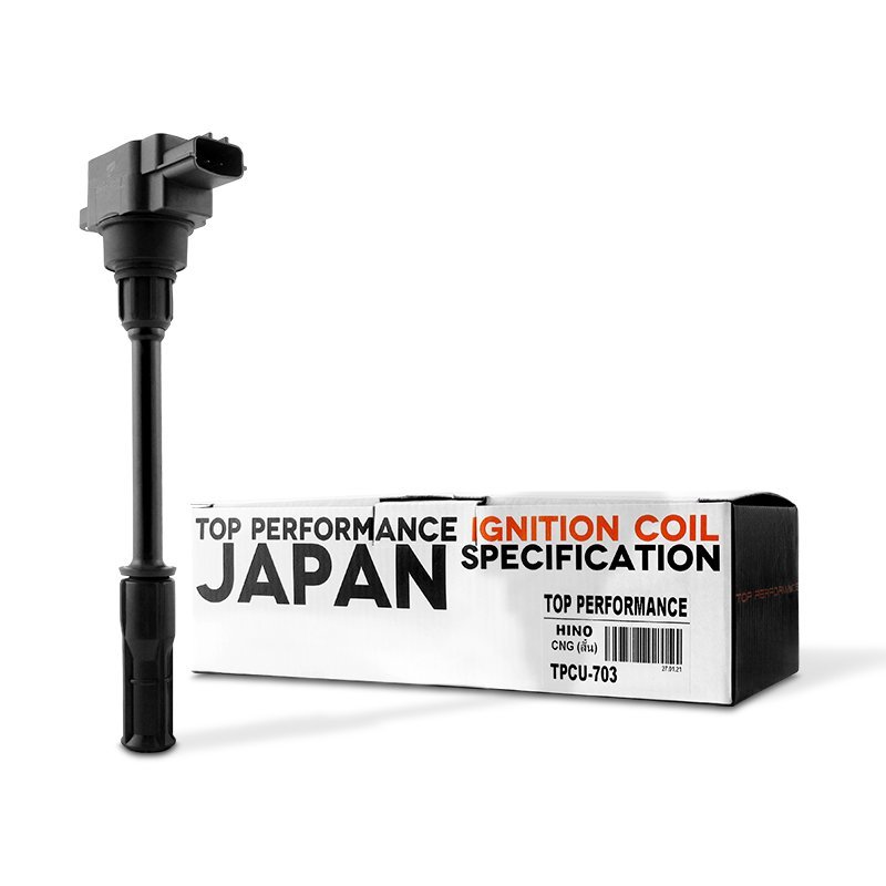คอยล์จุดระเบิด HINO JO8C 260 แรง NGV CNG / FG1J FM1J ตรงรุ่น 100% – TPCU-703 – TOP PERFORMANCE JAPAN – คอยล์หัวเทียน คอยล์ไฟ ฮีโน่ รถบรรทุก 6ล้อ 10ล้อ หกล้อ สิบล้อ 19500-E0011