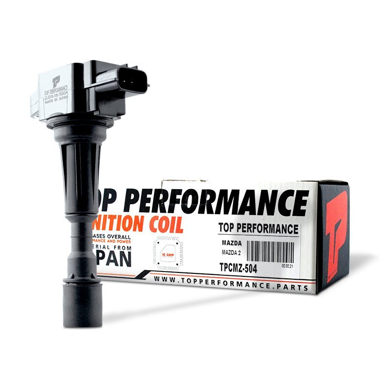 คอยล์จุดระเบิด MAZDA 2 G1 1.5 / MAZDA 3 G1 G2 1.4 & 1.6 ตรงรุ่น – TPCMZ-504 – TOP PERFORMANCE JAPAN – คอยล์หัวเทียน มาสด้า สอง สาม ZJ20-18-100A