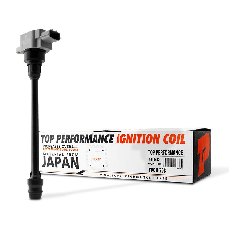 คอยล์จุดระเบิด HINO P11C / FM2P 360 แรง 24V NGV CNG ตรงรุ่น แบบใหม่ก้านทนความร้อนสูง – TPCU-708 – TOP PERFORMANCE JAPAN – คอยล์หัวเทียน คอยล์ไฟ ฮีโน่ รถบรรทุก 6ล้อ 10ล้อ สิบล้อ หกล้อ 19500-E0140